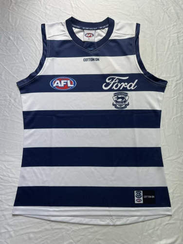 2025 Season AFL Native Cat Black & White Thailand Rugby Shirts Vest-805