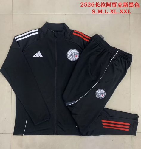 2025/26 Ajax Black Thailand Soccer Jacket Uniform-815