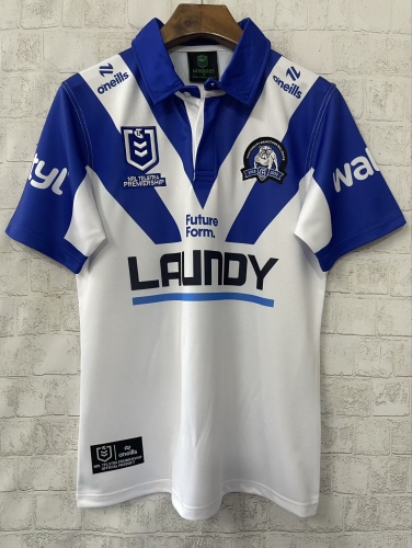 2025 Season Commemorative Version Bull Dog head White Thailand Rugby Shirts-805