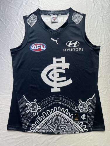 2025 Season AFL Bruce Black Thailand Rugby Shirts Vest-805