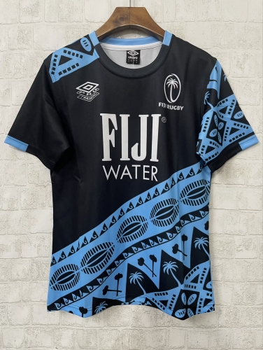 2025 Fiji Black & Blue Thailand Rugby Shirts-805