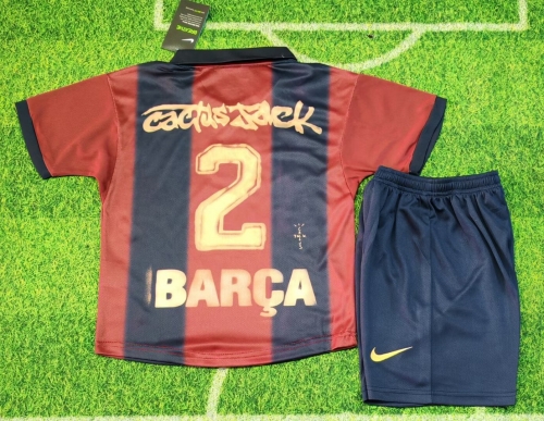 Kids 2025/26 Special Version Barcelona Black & Red Kids/Youth Soccer Uniform-812/507