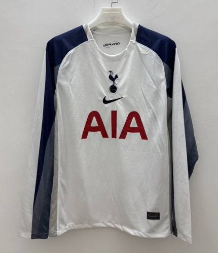 2025/26 Tottenham Hotspur Home White LS Thailand Soccer Jersey AAA-410