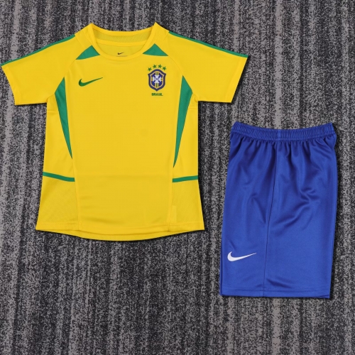 02 Brazil Home Yellow Kids/Youth Soccer Uniform-1040/123/811