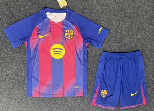 2025/26 Barcelona Home Red & Blue Soccer Uniform-315/SKE/36