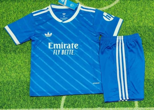 Kids 2025/26 Rea Madrid 2nd Away Blue Kids/Youth Soccer Uniform-812/522/123