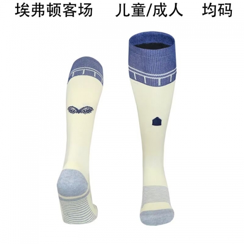 2025/26 Everton Away Yellow Adult/Kids Thailand Soccer Socks