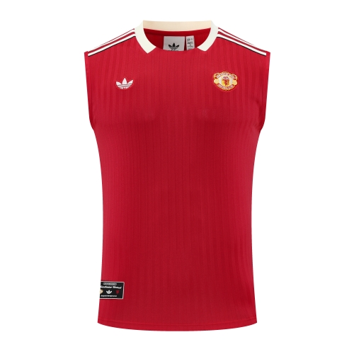 2025/26 Manchester United Red Thailand Soccer Training Vest-418