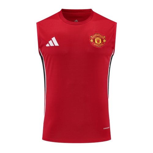 2025/26 Manchester United Red Thailand Soccer Training Vest-418