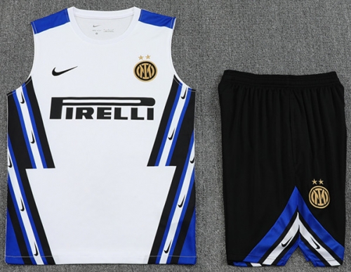 2025/26 Inter Milan White Thailand Soccer Training Vest Set-418