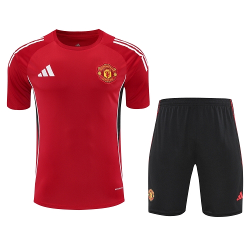 2025/26 Manchester United Red Thailand Soccer Training Uniform-418