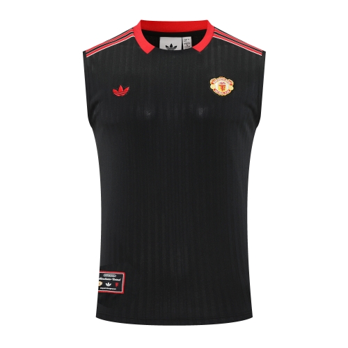 2025/26 Manchester United Black Thailand Soccer Training Vest-418
