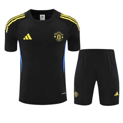 2025/26 Manchester United Black Thailand Soccer Training Uniform-418