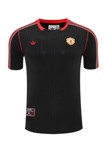 2025/26 Manchester United Black Thailand Soccer Training Jerseys-418