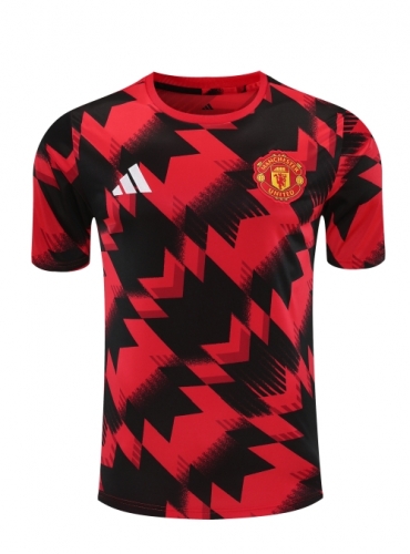 2025/26 Manchester United Red & Black Training Thailand Soccer Jersey AAA-418