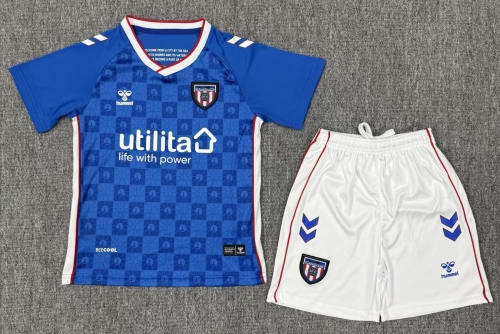 Kids 2025/26 Sunderland Away Blue Kids/Youth Soccer Uniform-1040/208/522