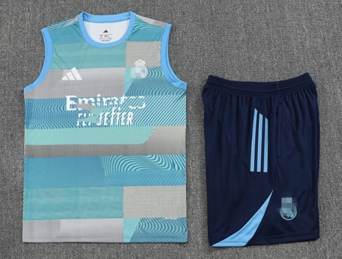 2025/26 Rea Madrid Sky Blue Thailand Soccer Training Vest Set-418