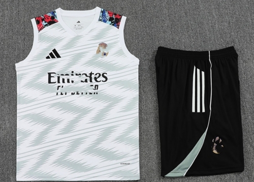 2025/26 Rea Madrid White Thailand Soccer Training Vest Set-418
