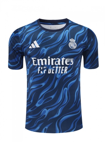 2025/26 Rea Madrid Blue Thailand Soccer Training Jerseys-418