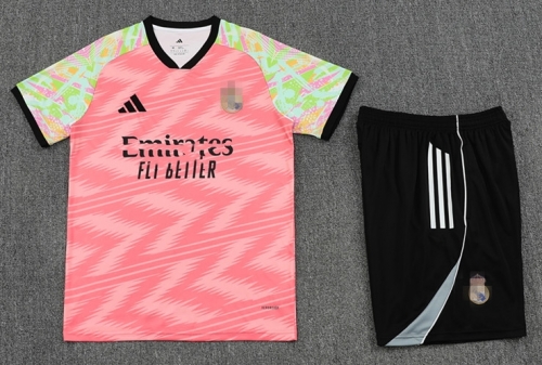 2025/26 Rea Madrid Pink Thailand Soccer Training Uniform-418