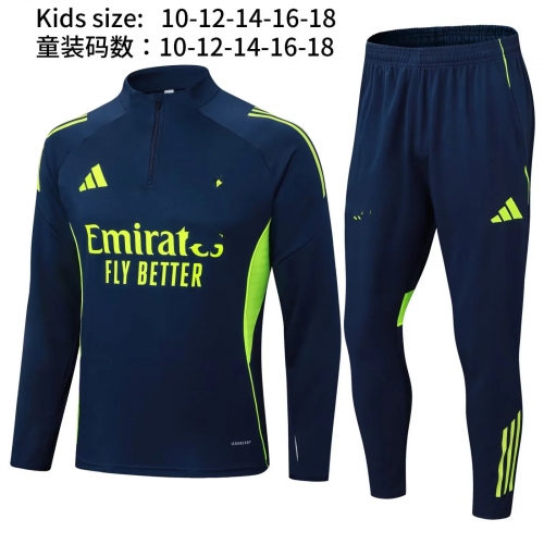 Kids 2025/26 Rea Madrid Royal Blue Kids/Youth Soccer Tracksuit Uniform-411