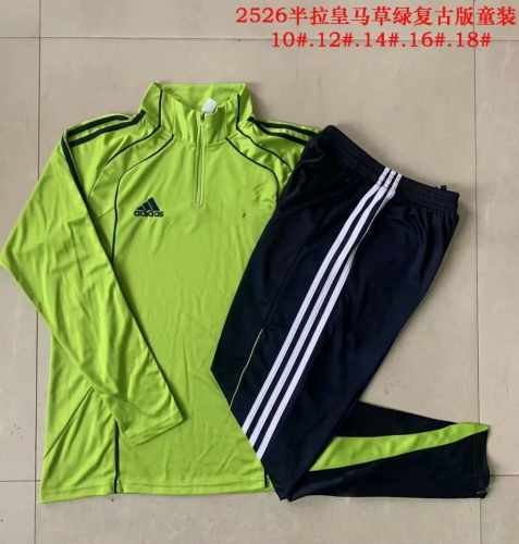 Kids 2025/26 Rea Madrid Grass Green Kids/Youth Thailand Soccer Uniform-815