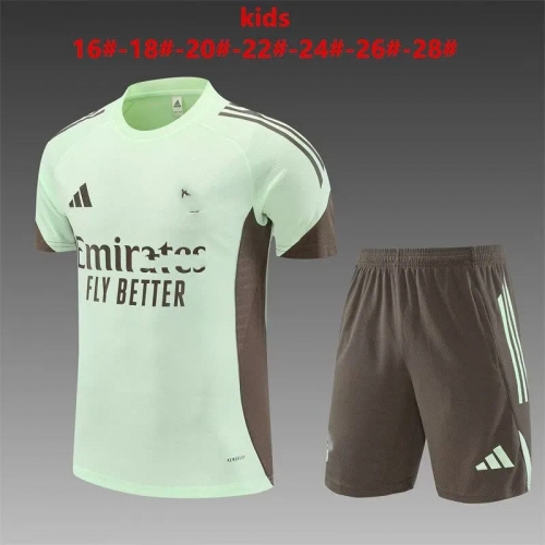 Kids 2025/26 Rea Madrid Light Green Kids/Youth Soccer Tracksuit Uniform-801
