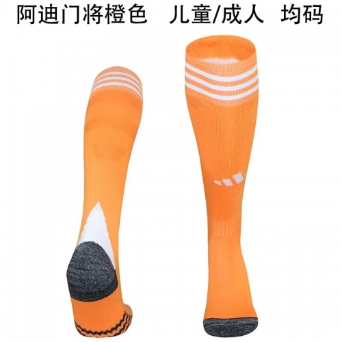 2025/26 Adida Goalkeeper Orange Adult/Kids Thailand Soccer Socks