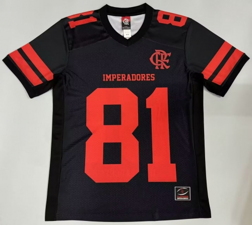 2025/26 CR Flamengo Black #81 Thailand Soccer Jersey AAA-908