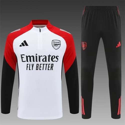 2025/26 Arsenal White Soccer Tracksuit Uniform-801