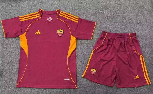 2025/26 AS Roma Home Red Soccer Uniform-315/208