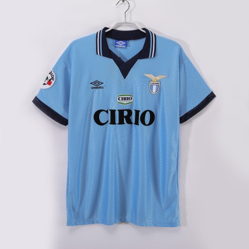 96-97 Retro Version Lazio Home Blue Thailand Soccer Jersey AAA-710