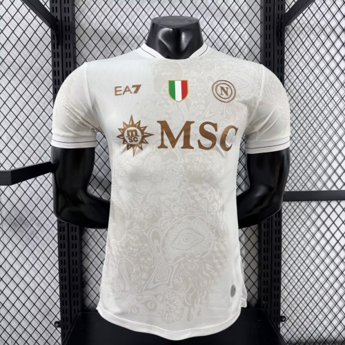 Player Version 2025/26 Napoli Away White Thailand Soccer Jersey AAA-27/XY/308