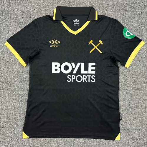 2025/26 West Ham United 2nd Away Black Thailand Soccer Jersey AAA-1040/23/320