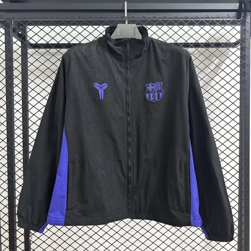 2025/26 Jointed Version Barcelona Black Windbreaker Hoodies Top-47/C1