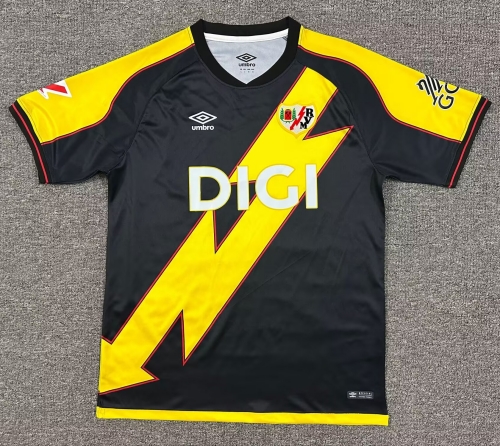 2025/26 Rayo Vallecano 2nd Away Black Thailand Soccer Jersey AAA-1040/23