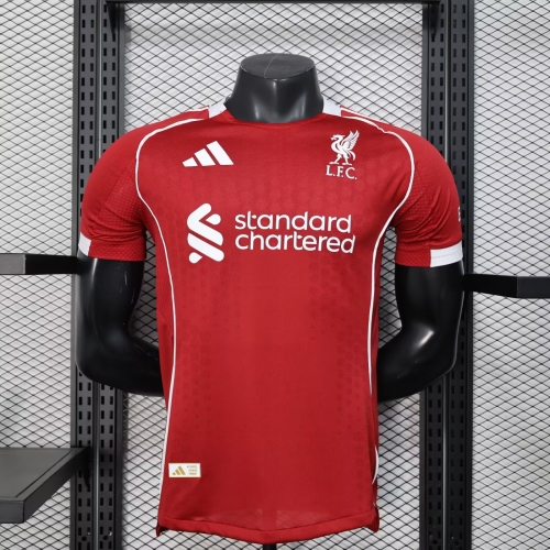 Player Version 2025/26 Liverpool Home Red Thailand Soccer Jersey AAA-703/XY/27