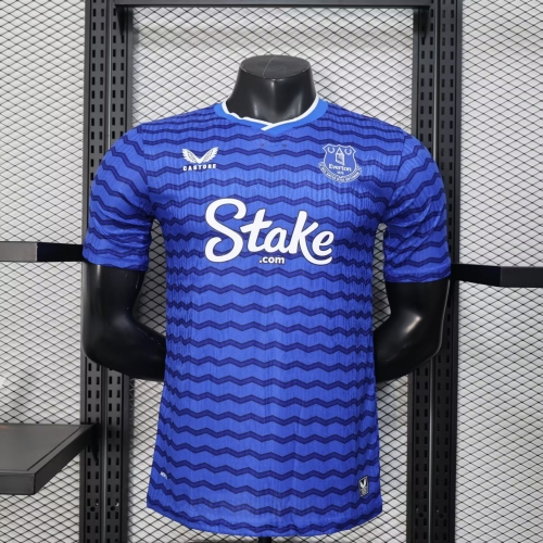 Player Version 2025/26 Everton Home Blue Thailand Soccer Jersey AAA-888/308