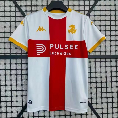 2025/26 Genoa 2nd Away White Thailand Soccer Jersey AAA-95/417