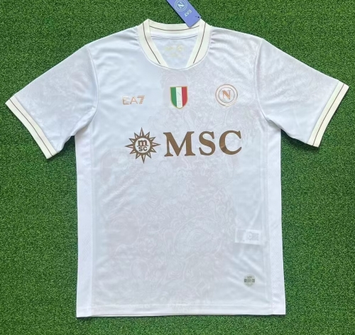 2025/26 Napoli Away White Thailand Soccer Jersey AAA-705/320/416