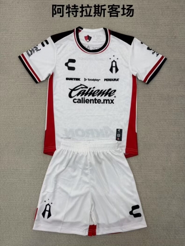 Kids 2025/26 Atlas FC Away White Kids/Youth Soccer Uniform-208