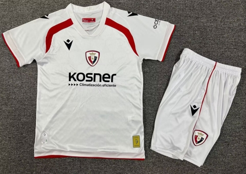 Kids 2025/26 CA Osasuna 2nd Away White Kids/Youth Soccer Uniform-1040/522/208
