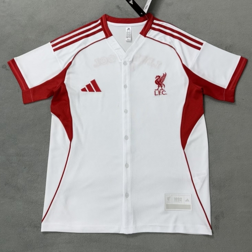 2025/26 Liverpool White Soccer Baseball uniform AAA-510/320/23