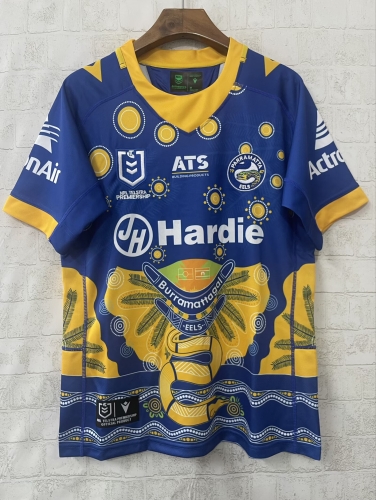 2025 Parramatta Eels Blue & Yellow Thailand Rugby Shirts-805