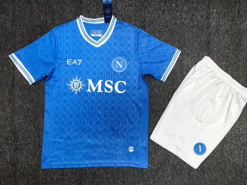 2025-26 Napoli Home Blue Thailand Soccer Uniform-208/302