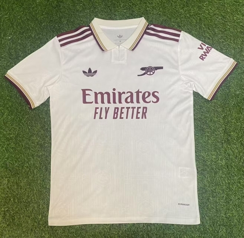 2025/26 Arsenal 2nd Away White Thailand Soccer Jersey AAA--705/416/320