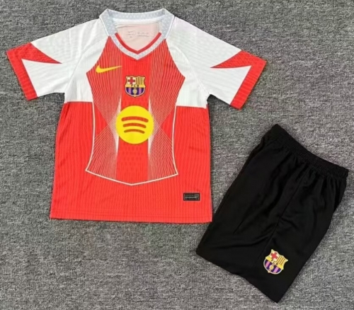 Kids 2025/26 Special Version Barcelona Red Kids/Youth Soccer Uniform-522
