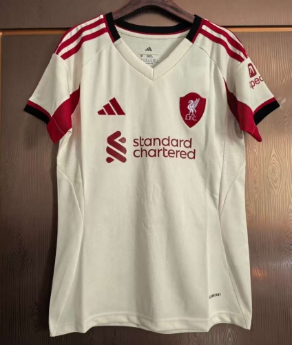 2025/26 Liverpool Away Yellow Thailand Female Soccer Jersey AAA-JJ