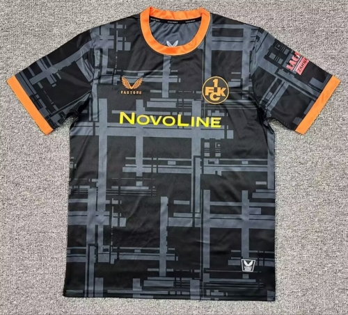 2025/26 FC Nürnberg 2nd Away Black & Gray Thailand Soccer Jerseys AAA-1040