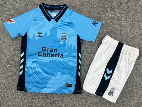 Kids 2025/26 UD Las Palmas Away Blue Kids/Youth Soccer Uniform-1040/208